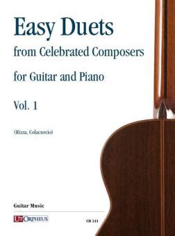 Easy Duets From Celebrated Composers For Guitar And Piano - Vol. 1
